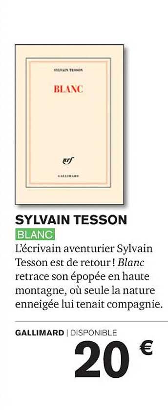 blanc - sylvain tesson