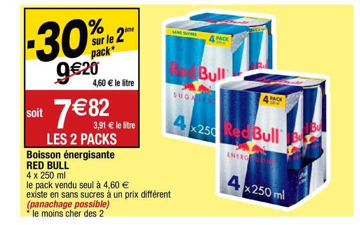 boisson énergisante red bull