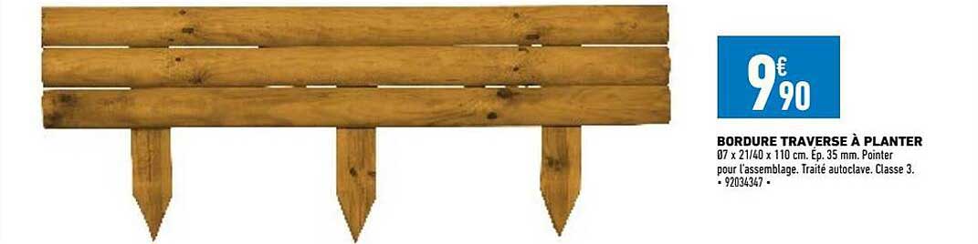 bordure traverse à planter