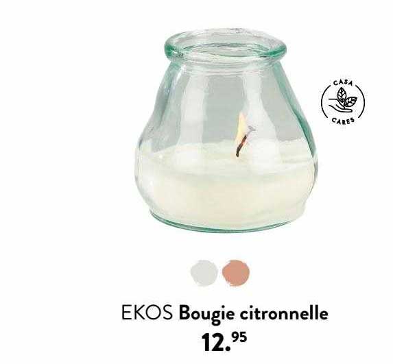 Bougie Citronnelle Ekos