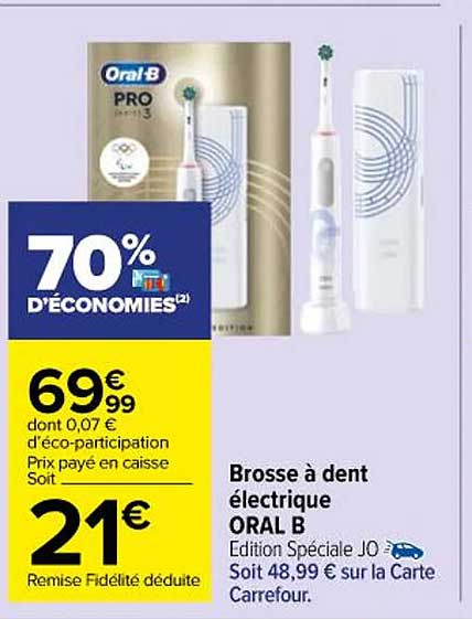 brosse à dent électrique oral b