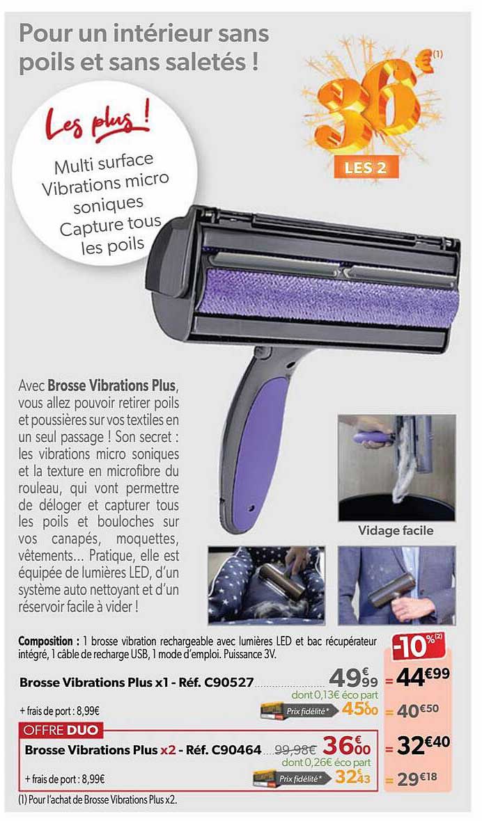 brosse vibrations plus