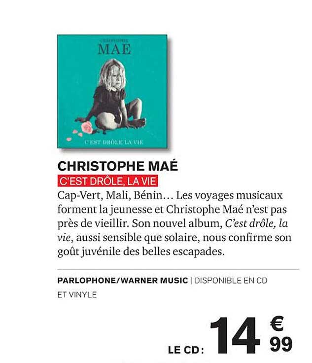 c'est drôle, la vie - christophe maé