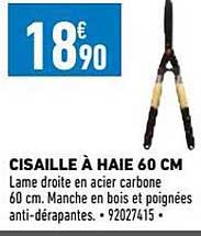 Cisaille à Haie 60 Cm