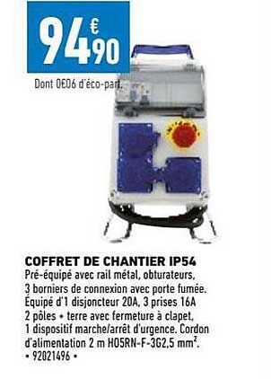 coffret de chantier ip54