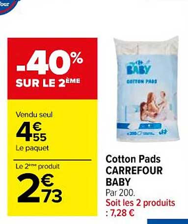 cotton pads carrefour baby
