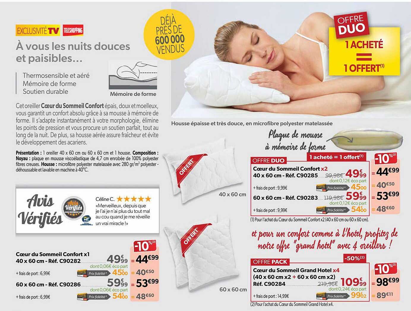 cœur du sommeil confort