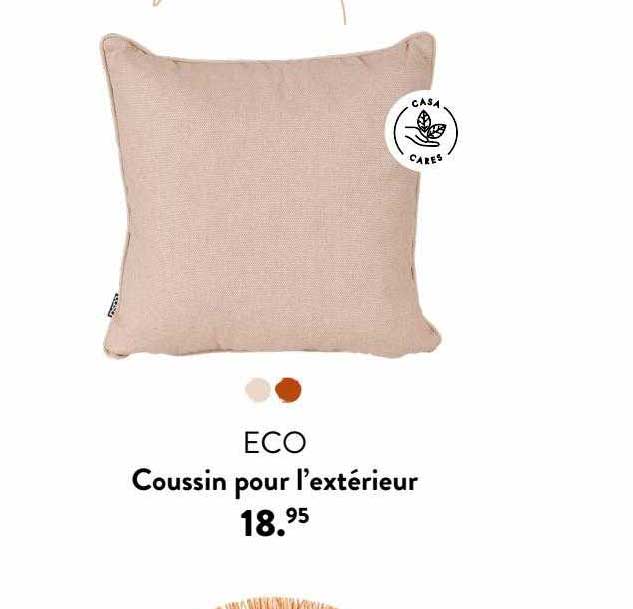 coussin pour l'extérieur eco