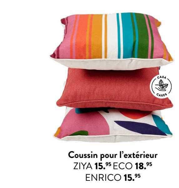 coussin pour l'extérieur ziya, enrico