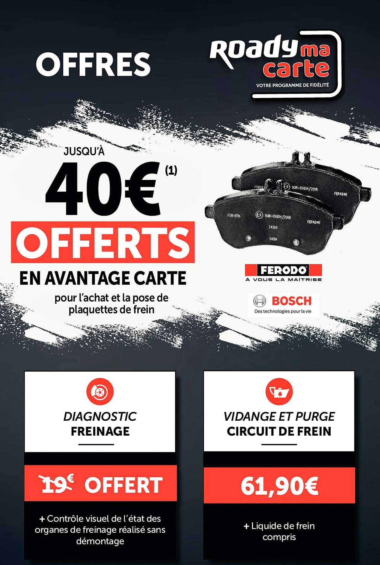 diagnostic freinage, vidange et purge circuit de frein