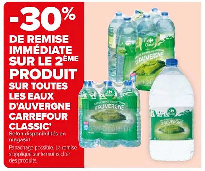 eaux d'auvergne carrefour classic'