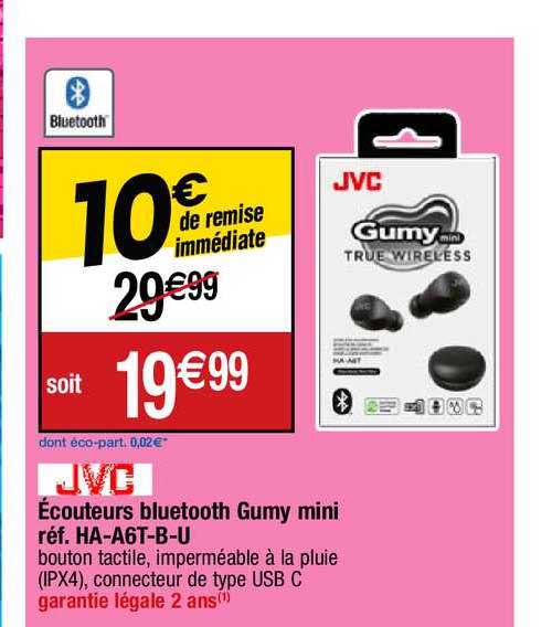 écouteurs Bluetooth Gumy Mini Jvc