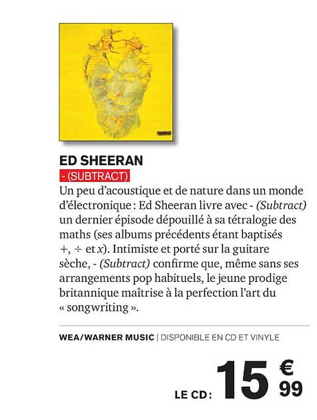 ed sheeran -(subtract)