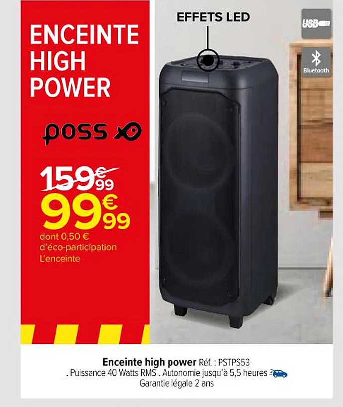 Enceinte High Power Poss