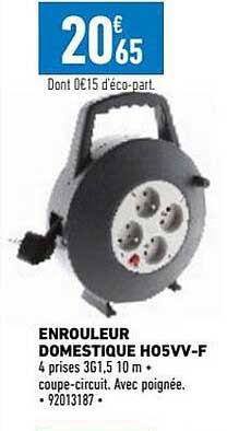 enrouleur domestique ho5vv-f