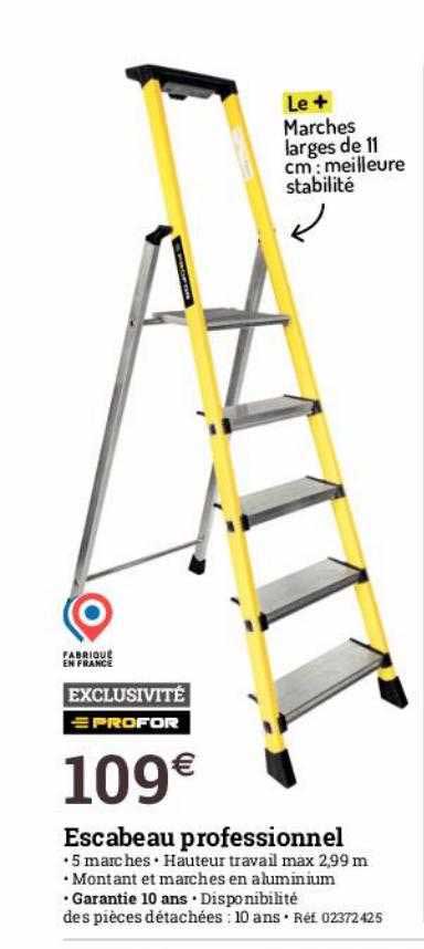 escabeau professionnel profor