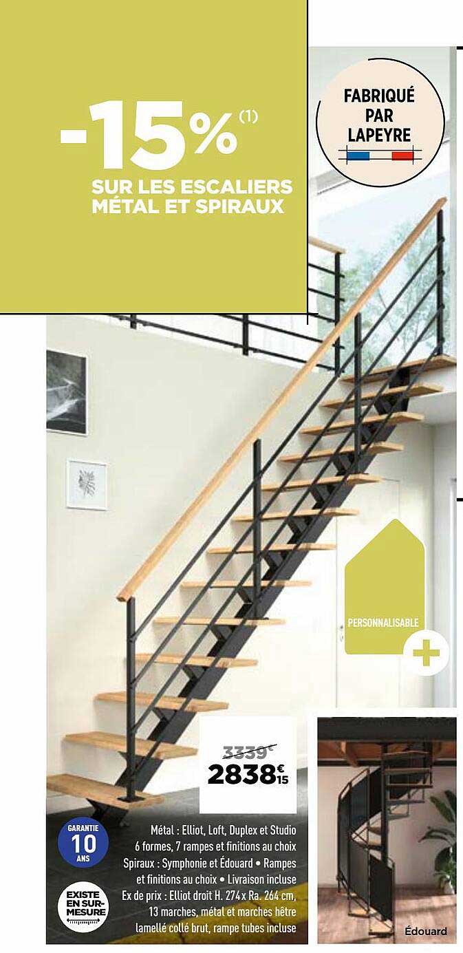 escaliers métal et spiraux