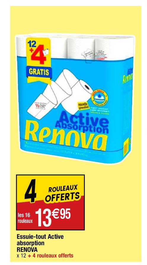 essuie-tout active absorption renova