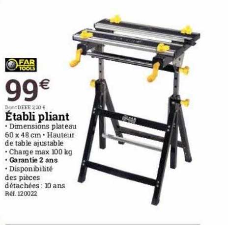établi pliant far tools