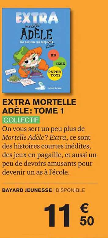 extra mortelle adèle : tome 1 - collectif