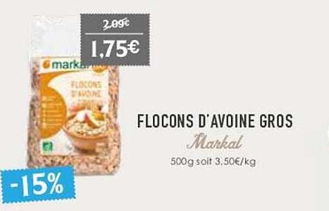 flocons d'avoine gros markal