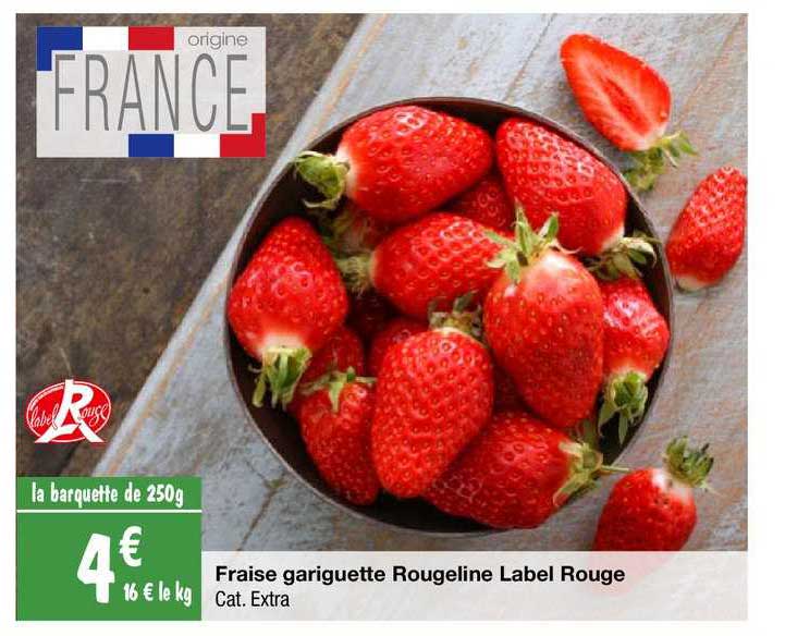 fraise gariguette rougeline label rouge