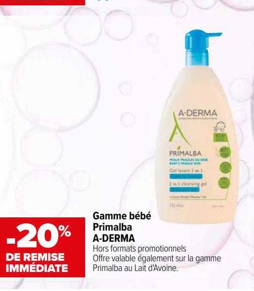 gamme bébé primalba a-derma