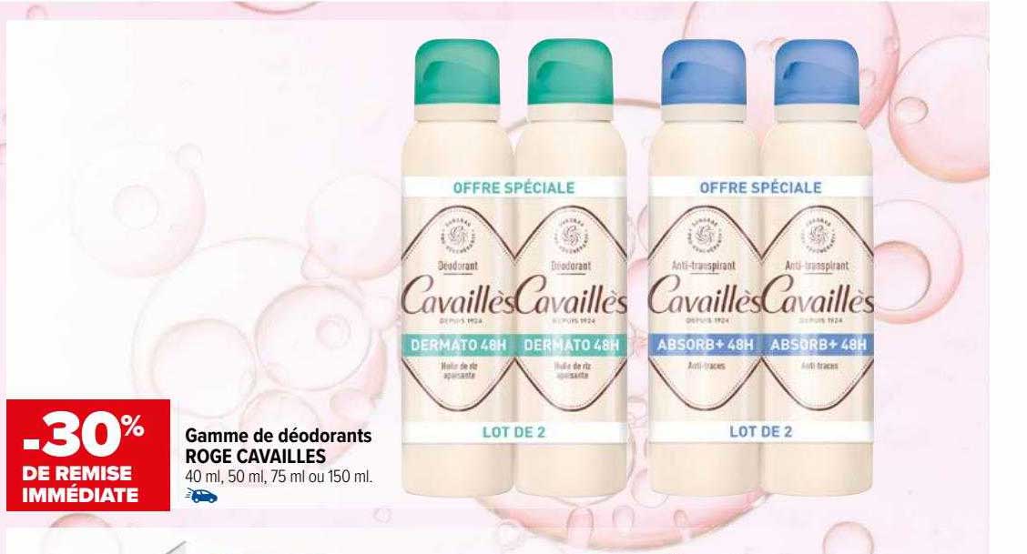 gamme de déodorants roge cavaillès
