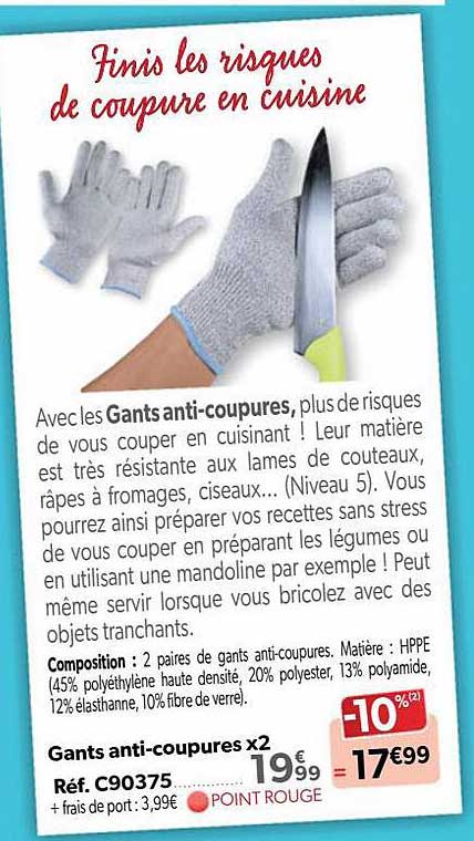 gants anti-coupures