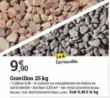 gravillon 25 kg