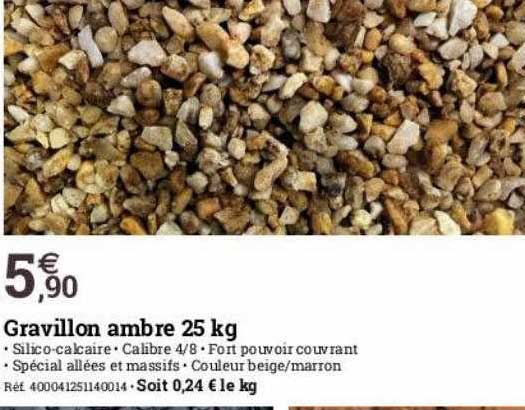 gravillon ambre 25 kg