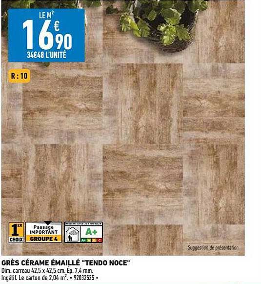 grès cérame émaillé "tendo noce"