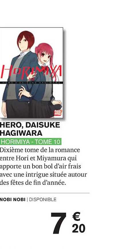 Horimiya - Tome 10 - Hero, Daisuke Hagiwara