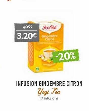 Infusion Gingembre Citron Yogi Tea