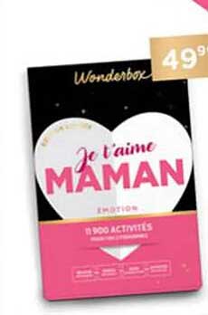je t'aime maman - wonderbox