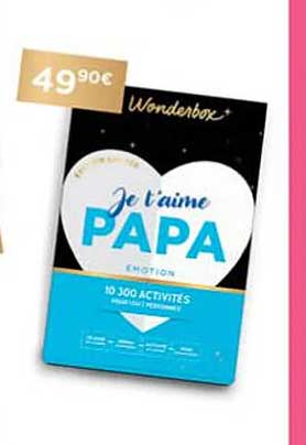 je t'aime papa  - wonderbox
