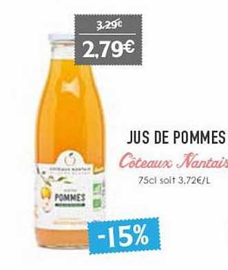 jus de pommes coteaux nantais