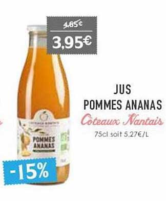 jus pommes ananas coteaux nantais