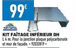 kit faîtage inférieur dh
