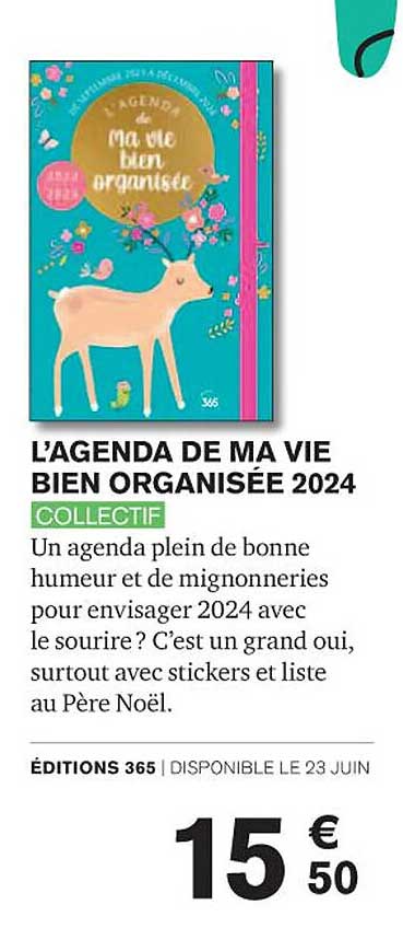 L'agenda De Ma Vie Bien Organisée 2024 - Collectif