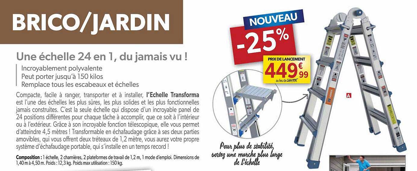 l'échelle transforma