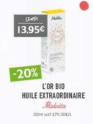 l'or bio huile extraordinaire melvita