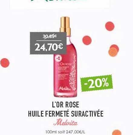 l'or rose huile fermeté suractivée melvita