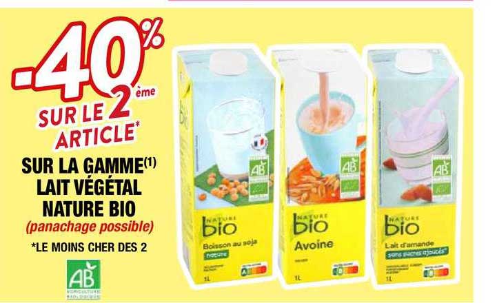 La Gamme Lait Végétal Nature Bio