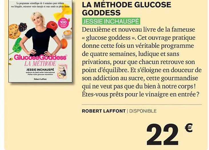 la méthode glucose goddess - jessie inchauspé