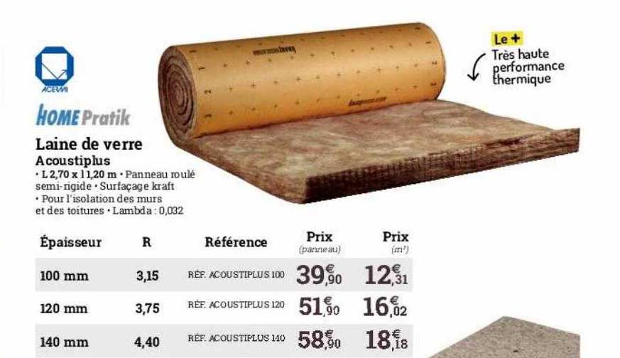 laine de verre home pratik