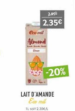 lait d'amande eco mil