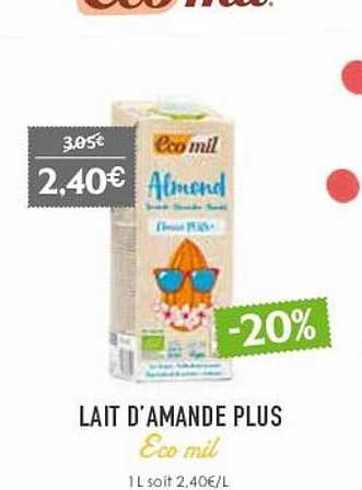 Lait D'amande Plus Eco Mil