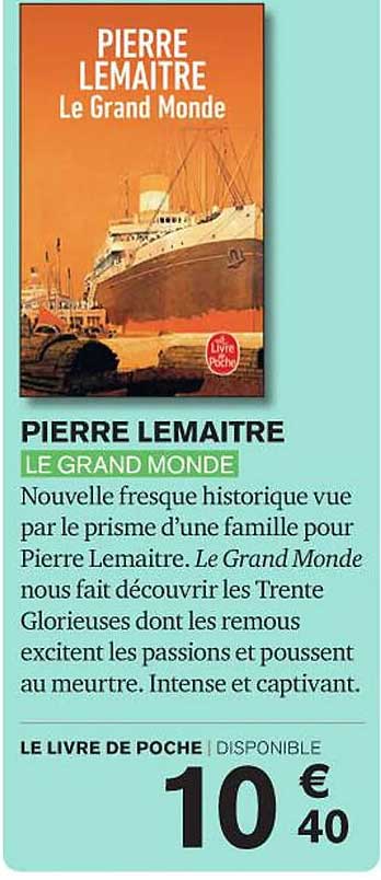 le grand monde - pierre lemaître