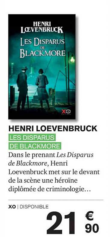les disparus de blackmore - henri loevenbruck